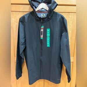 Voyager Men's Black Windbreaker Jacket XL - NWT